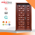 UL listed 20 minutes natural veneer finished solid core flush wooden fire rated door